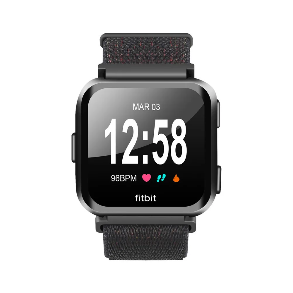Сменный нейлоновый ремешок для наручных часов Fitbit Versa прочный тканый FITBIT умные
