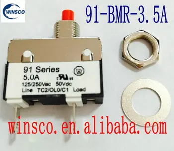 

91-BMR-3.5A 100% NEW KUOYUH 3.5A CIRCUIT BREAKER 91 SERIES 3.5A 20PCS/LOT