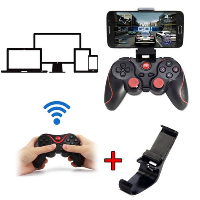 Cheap T3 Wireless Gamepad Gaming Remote Bluetooth Controller Joystick BT 3.0 for Android