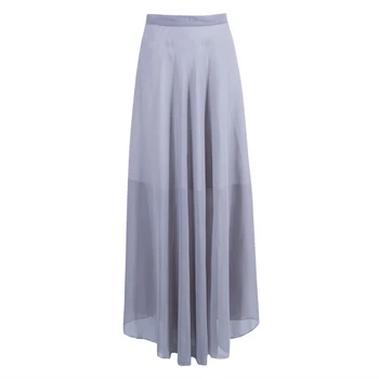 

Fashion Women Flared Gypsy Boho Long Maxi Full Skirt Zip up Solid Color Casual Loose Beach Swing High Waist Plain Skirts
