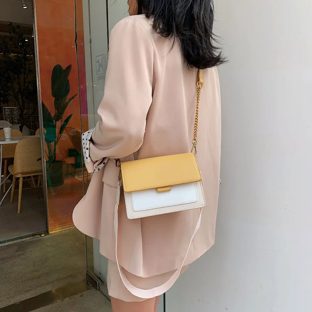 Mini Leather Crossbody Bags For Women 2019 Green Chain Shoulder Messenger Bag Lady Travel Purses and Handbags Cross Body Bag