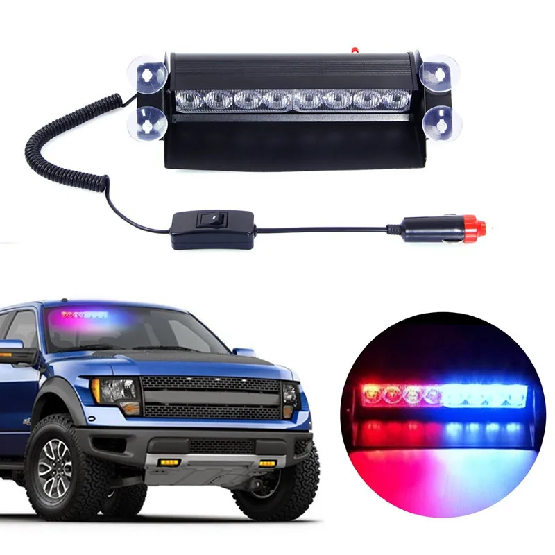 Vehicle Police Strobe Flash Warning EMS Light Flashing Firemen Fog led