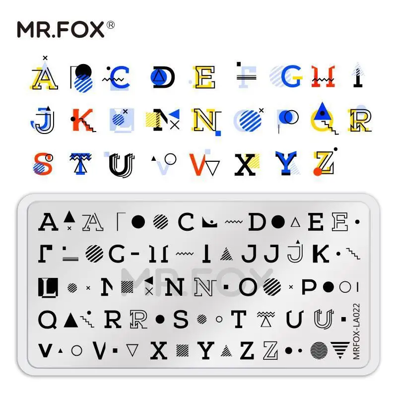 

Nail Art Stamping Plates Manicure Stamping Template Letter Geometry Expression Love Pattern Image Plates Nail Stamp Plate Print