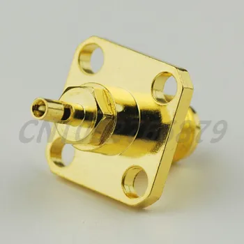 

20pcs RF Coaxial Connector RP-SMA Solder Jack(male pin) Flange connector for 1.13 / 1.37 cable