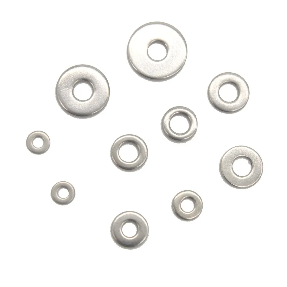 200pcs M3x6x1 Flat Washers A2 Grade Stainless Steel Washers Plain