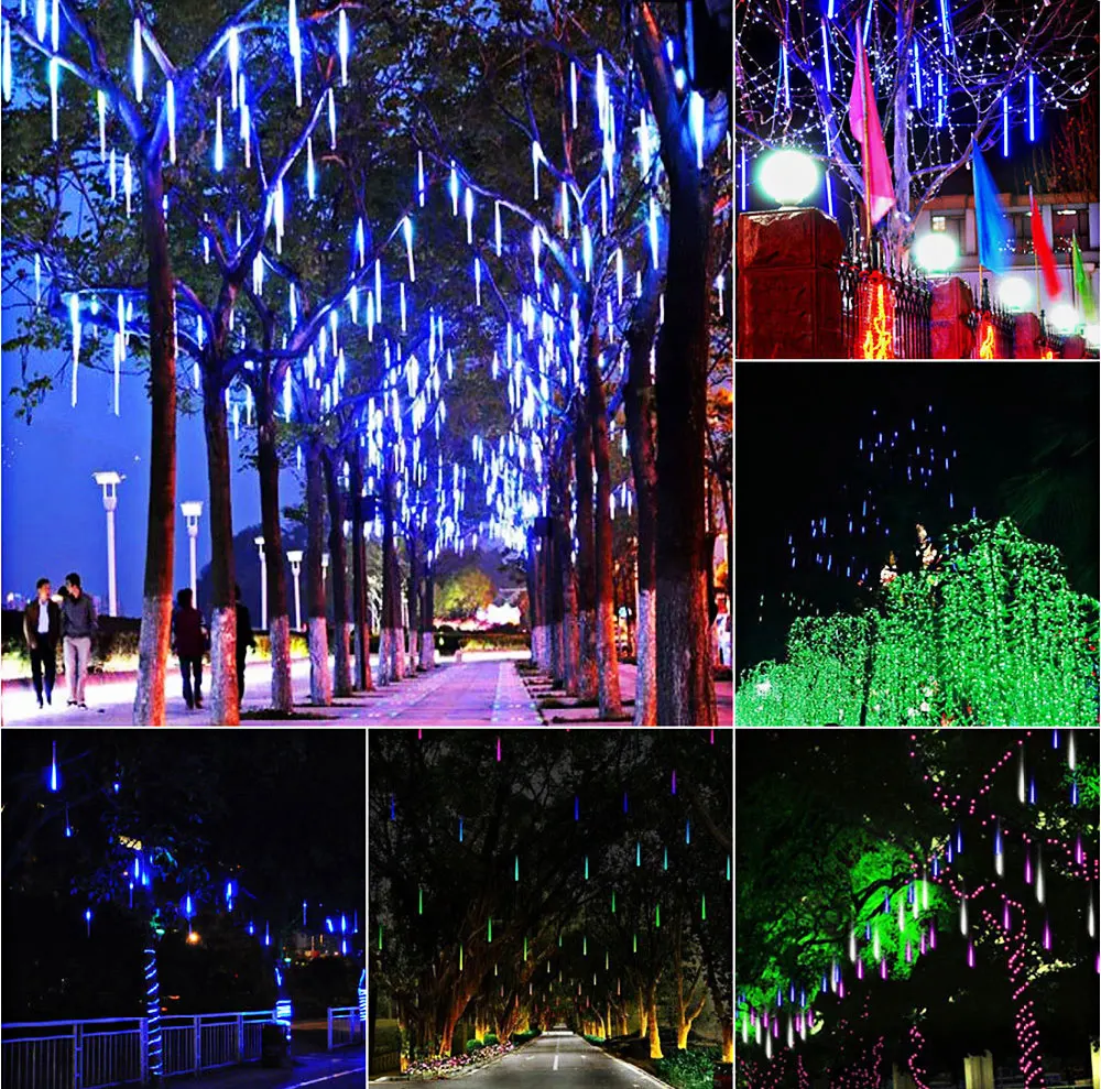 aliexpress com buy 20cm 30cm 8 meteor shower rain tube christmas rain lights for sale