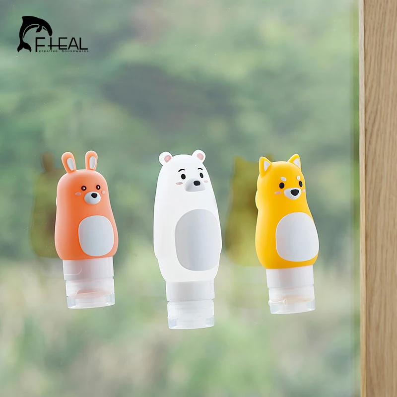 FHEAL силиконовые бутылки для многоразового использования путешествия