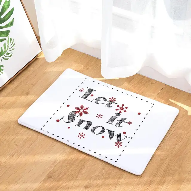 Christmas Floor mat Santa Claus Snowman Deer doormat Cartoon Pattern