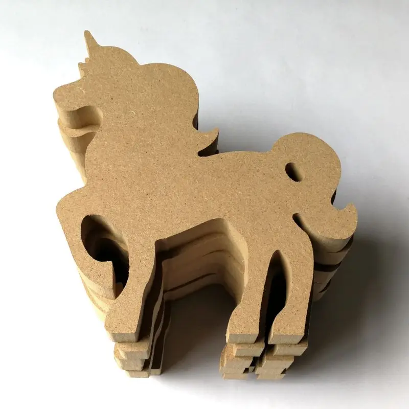 

6pcs DIY Wooden Cutouts Horse Embellishments Art Decor Scrapbooking DIY Crafts Christmas Party Decoration