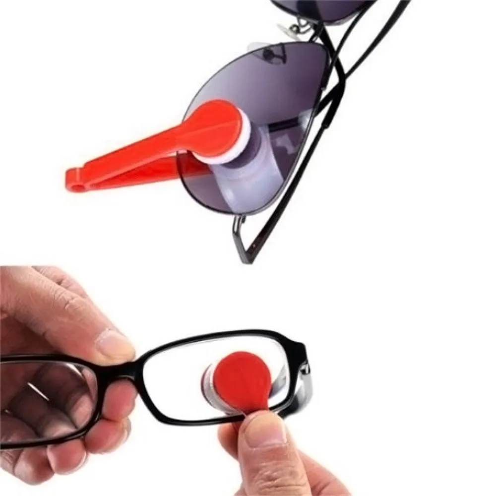 Двухсторонняя щетка для солнцезащитных очков из микрофибры, щетка для очистки очков, инструмент для очистки очков, очиститель для очков