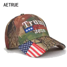 Новая бейсболка с изображением Дональда Трампа, камуфляжная бейсболка с флагом США, камуфляжная армейская Кепка с вышивкой в виде звезд и букв