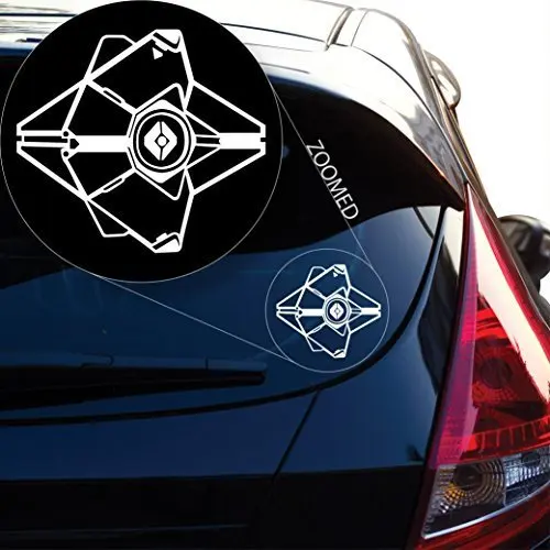 Destiny Ghost Eyes Up Guardian Виниловая наклейка для окна автомобиля ноутбука(5," дюймов(белый