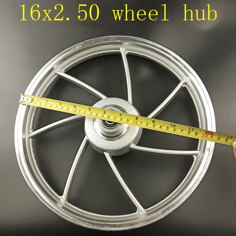 Горячая 16 дюймов кольцо из алюминиевого сплава барабан колеса 6200 подшипник диски для 16X2,50 шины подходит для электромобиля E-Bike