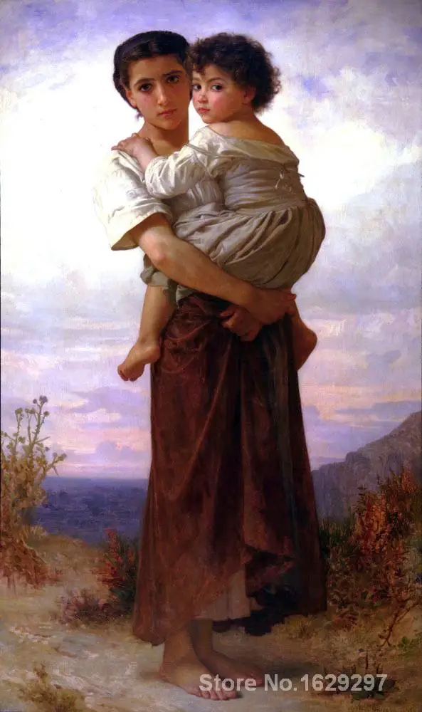 

art for sale Young Bohemians by William Adolphe Bouguereau canvas Handmade High quality