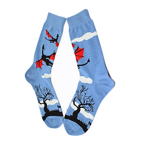 New Fashion Corgi Swan Elk Animal Crew Socks Cute Funny Christmas Long Skate Socks For Large Size Men - Цвет: 7