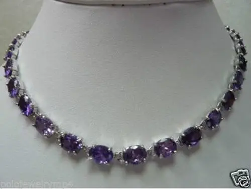 

Fast SHIPPING Jewelry Beautiful Amethyst Necklace (A0326)