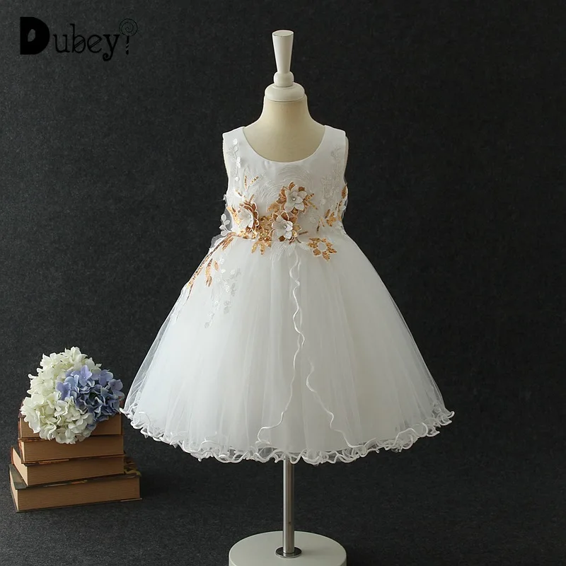 

New baby girl thanksgiving dress flower girl birthday party princess dress children's clothing for a ceremony girl