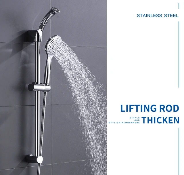 Jcrob 12インチ シャワーヘッド 手持ち式 高圧雨/降雨シャワーヘッド 3+1設定ハンドヘルドスプレー 3ウェイダイバーター付き 延長アーム付き 高さ/角 並行輸入品 高圧長方形ハンドヘルドシャワーヘッド 2イン1 シャワースプレー