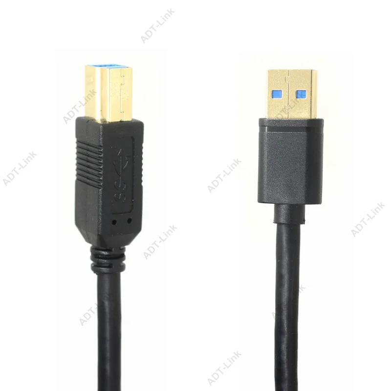 

USB 3.0 Cable Type A Male to B Male Cable super Speed Sync Data Print Cable 3.0 AM BM for 2.5 3.5 Inch HDD/SSD Hard Drive