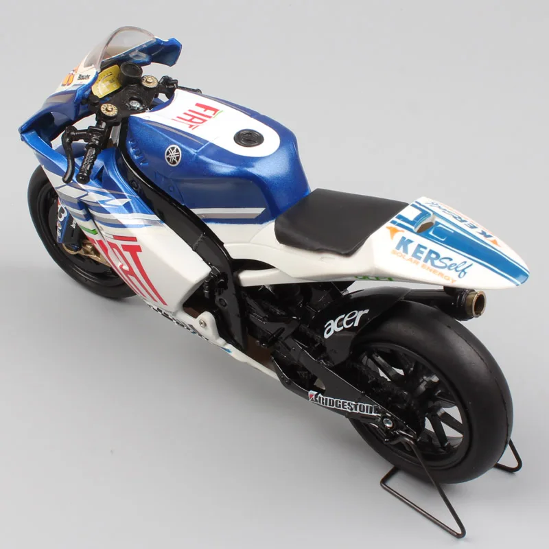 Детские 1/12 Newray Racer ROSSI Yamaha YZR-M1 YZR M1 gp Fiat team 2008 масштаб moto rcycle спортивный мото велосипед литье под давлением Миниатюрная модель игрушки