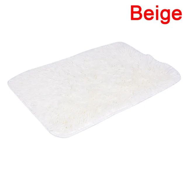 60*40cm Fluffy Rugs Anti-Skid Shaggy Area Rug Dining Room Home Bedroom Carpet Floor Mat Fashion