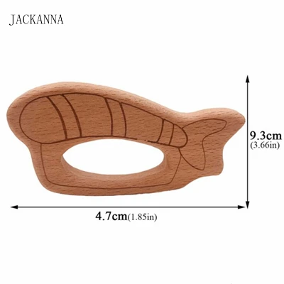 Мультяшный деревянный Прорезыватель для зубов, деревянный Прорезыватель для малышей, игрушка с гравировкой, Прорезыватель для новорожденных детей, детские жевательные игрушки, BPA Free - Цвет: 5