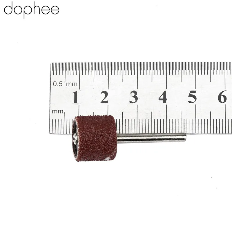 Dophee Лидер продаж 100 шт. Dremel Интимные аксессуары 12.5 мм зернистостью 80 # шлифовальные ленты + 2 шт. 3.17 мм шлифования Барабаны оправки инструмент