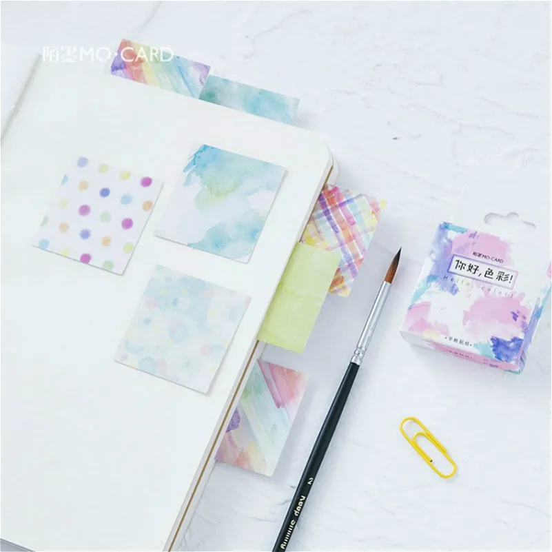 

40pcs/set Cute Hello Color Notebook Kawaii Planner Scrapbooking Stationery Escolar School Supplies