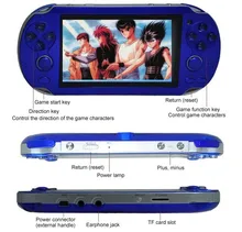 8GB Handheld Game Console 4.3 Inch 32Bit Video Game Console Built In Classic Retro Games MP3 MP4 Player Support Ebook Camera