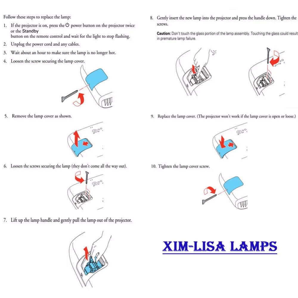 Высокое качество V13H010L69 ELPLP69 Лампа проектора для EPSON EH-TW8000/EH-W9000/EH-TW9000W/EH-TW9100/EH-TW8100/EH-TW8200/EH-TW9200