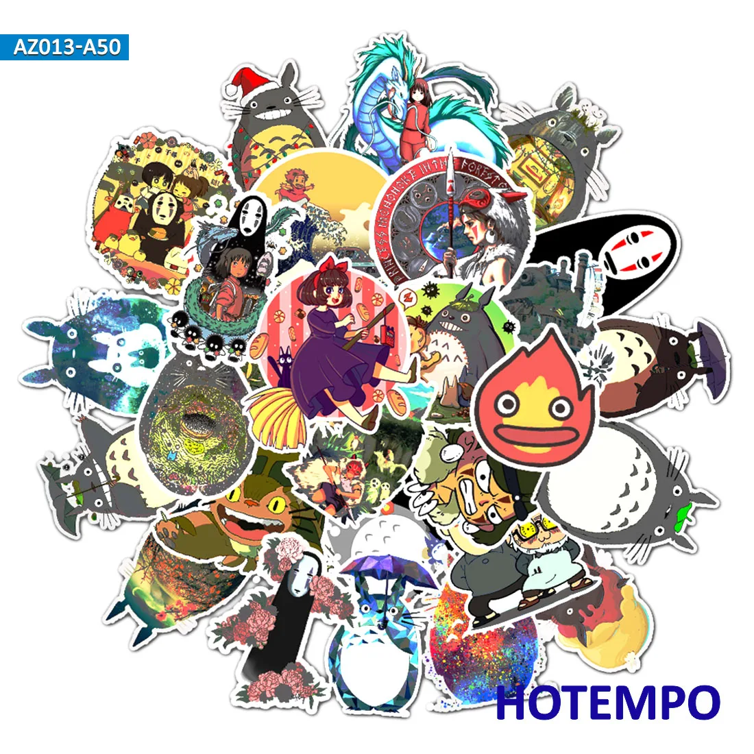 50pcs Japan Comics Miyazaki Hayao Cartoon Stickers for Mobile Phone Laptop Luggage Suitcase Guitar Skateboard Decal Stickers 50pcs Japan Comics Miyazaki Hayao Cartoon Stickers for Mobile Phone Laptop Luggage Suitcase Guitar Skateboard Decal Stickers