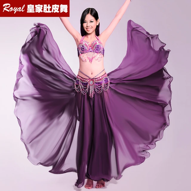 Disfraz de danza del vientre para mujer, falda de 720 grados, ropa  profesional, 11 colores, 6020 - AliExpress