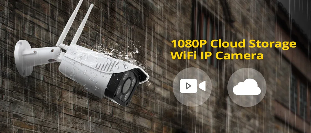 Золотой безопасности 1080P Full HD Облачное хранилище Беспроводной Wi-Fi камера безопасности ip-камера видеонаблюдения WiFi сеть камера