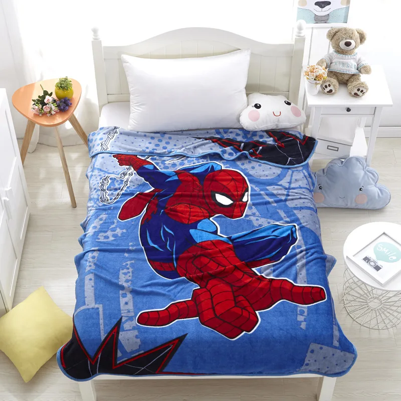 Продажа Детское Коралловое Флисовое одеяло disney super spiderman 1400 мм x 2000 мм