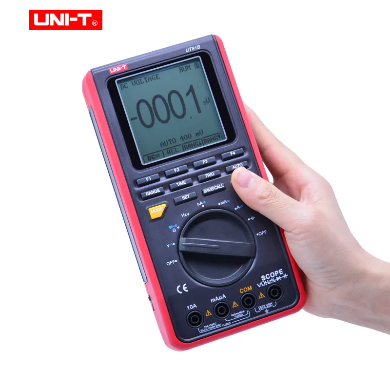  UNI-T UT81C/UT81B Real-Time Sample Rate Handheld Oscilloscope Digital Multimeter AC DC Resistance C