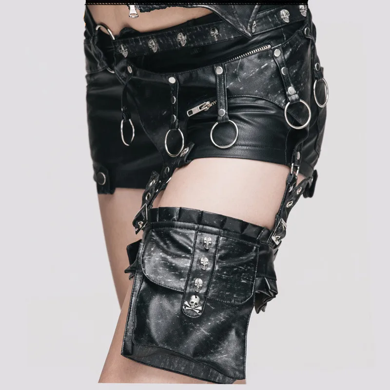 

Men Women Waist Pack travel Shoulder Bag Phone Case Holder leg women messenger bags Fashion Gothic Steampunk bag carteras mujer