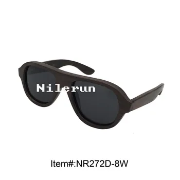 

fashion unisex black wooden sunglasses