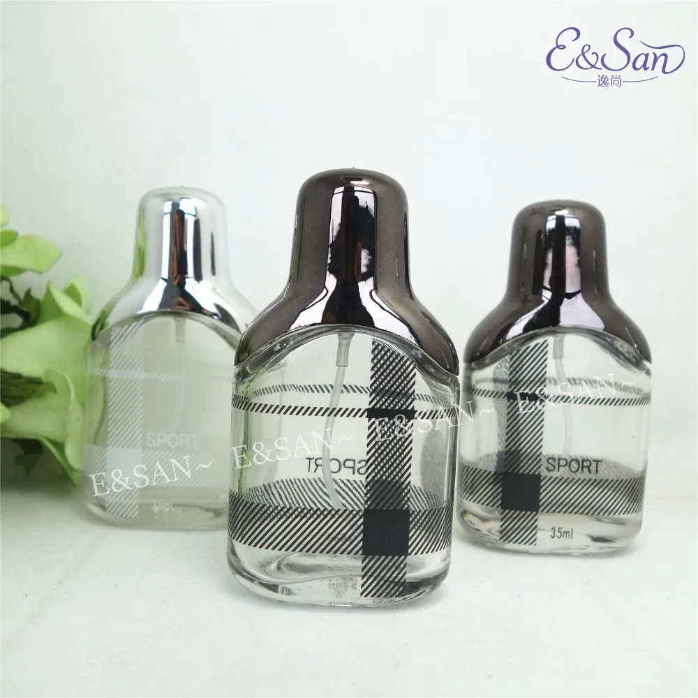 

Wholesale PT034A - 30 ml black and white case empty glass spray nozzle cosmetics bottles of perfume 100PCS/LOT