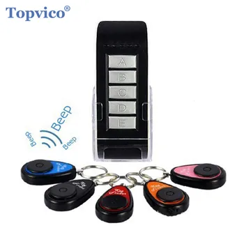 

Topvico Smart Finder Tag Tracker 1 Remote Controller 5 Receivers Long Distance Wireless Key Cellphone Kids Wallet Finder Alarm