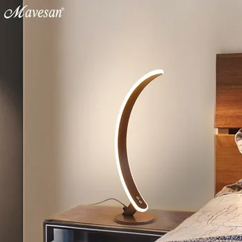 

Mavesan Modern Art led Table Lamps EU/US plug bedside Bedroom LED Desk Lamp Living room deco birthday table lighting