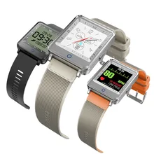 CV16 Smart Watch Dual Screen Men Sports Watch IP67 Waterproof Heart Rate Blood Pressure Blood Information Reminder Bluetooth 4.0