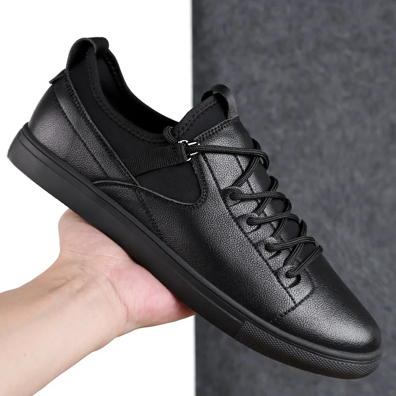 Г. Новая Модная стильная Весенняя повседневная обувь из натуральной кожи мужская обувь винтажные Лоферы ручной работы на плоской подошве,, большие размеры 37-47