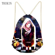 THIKIN детские сумки для плавания с рисунком Токийский Гуль, спортивные сумки, сумка для тренажерного зала, Спортивная школьная сумка с завязками, рюкзак для мальчиков и девочек, купальник