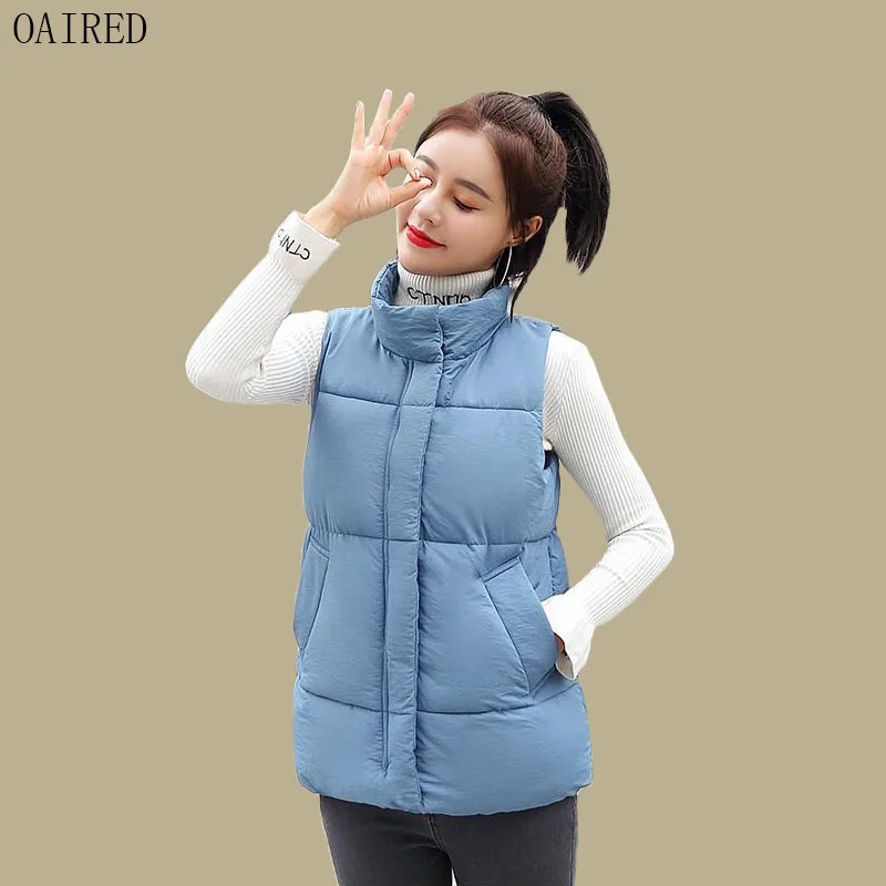 Sleeveless Women Vest 2019 New Vests Women Coat And Jacket Short Slim Thickening Warm Waistcoat Female Outerwear Black Red