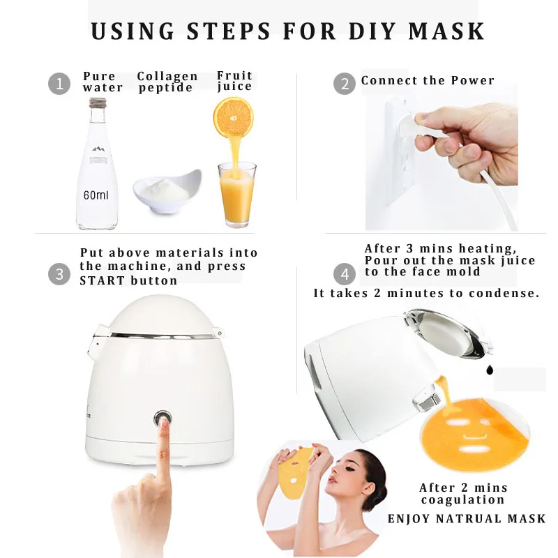 Automático da Máscara Facial do Fruto da Máquina da Máscara da Cara com Material Natural do Fruto Fabricante Vegetal 4 Fabricante automático da máscara facial do fruto