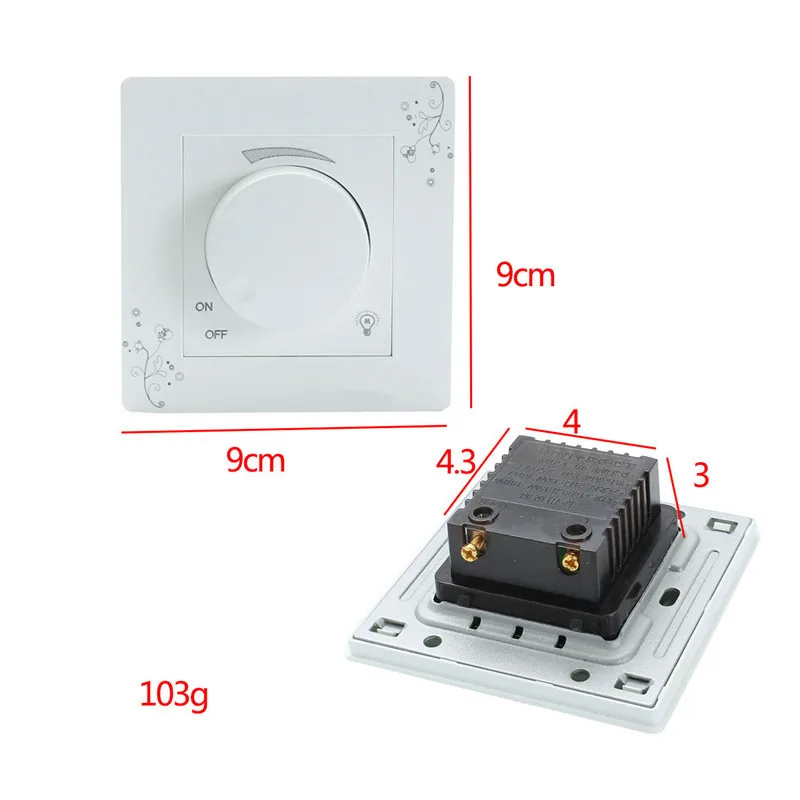 Светильник, диммер, регулируемый регулятор яркости, светильник, световая настенная панель, переменный ток 110-250 В