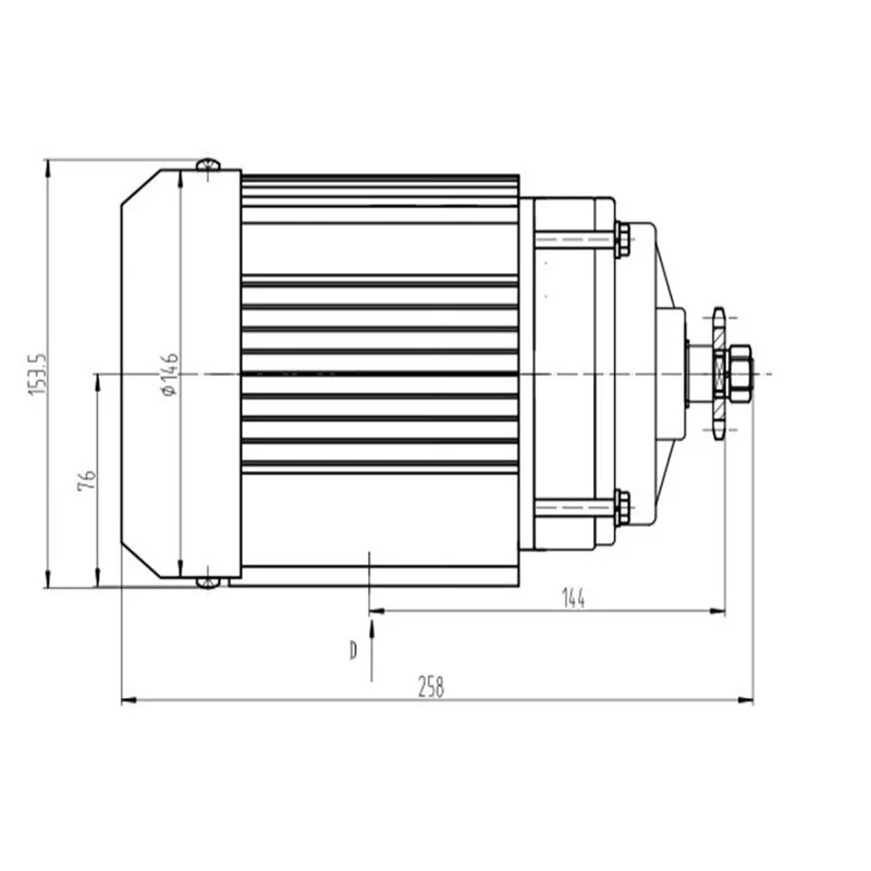 Бесщеточный электродвигатель BM1418ZXF 350W500W750W 48В 60В постоянного тока для велосипеда