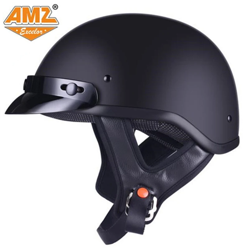 

AMZ High quality Harley motocross riding helmets Motorcycle helmet vintage Cruiser half helmets casco moto