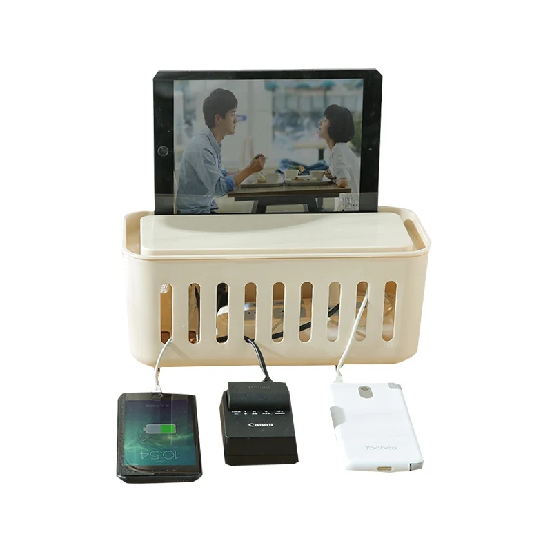 Home Storage Power Strip Boxes Organizer Cables Electric Wire Case