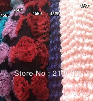 

tissus french embroidery lace fabric organza african fabrics Rose flowers plus wax swiss apron polyester quality textile tissu